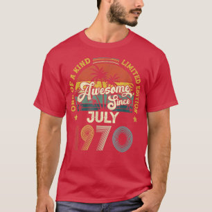 Fantastisch seit Juli 1970 Vintage 52. Geburtstag T-Shirt
