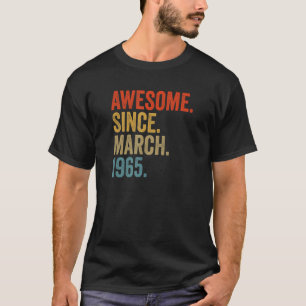Fantastisch seit März 1965 57. Geburtstag Vintage T-Shirt