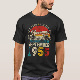 Fantastisch seit September 1955 Vintage Männer Fra T-Shirt