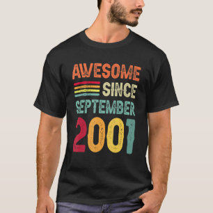 Fantastisch seit September 2001 21. Geburtstag 21  T-Shirt