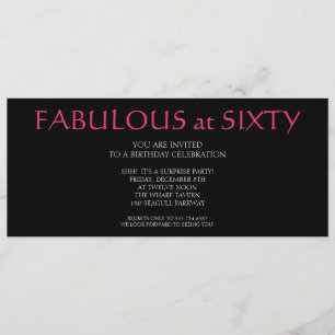 fantastisch um sechzig;Geburtstag Einladung
