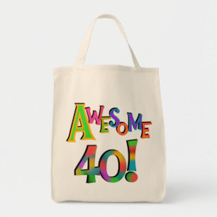 Fantastische 40 Geburtstags-T - Shirts und Tragetasche