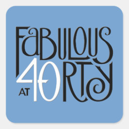 Fantastische 40 Schwarz-weiße blaue Aufkleber