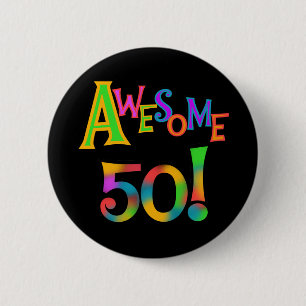 Fantastische 50 Geburtstags-T - Shirts und Button