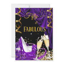 Fantastische 50 Lila Champagner-Heelse Geburtstags