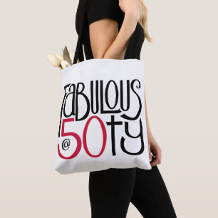 Fantastische 50 rote All-Over Tote Tasche
