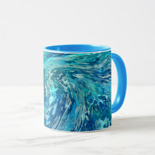Fantastische abstrakte Welle Tasse
