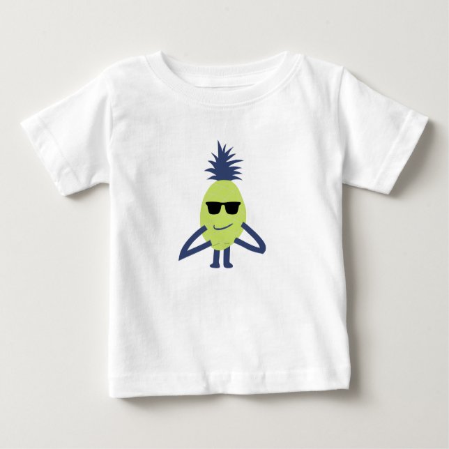 Fantastische Ananas-Kunst Baby T-shirt (Vorderseite)