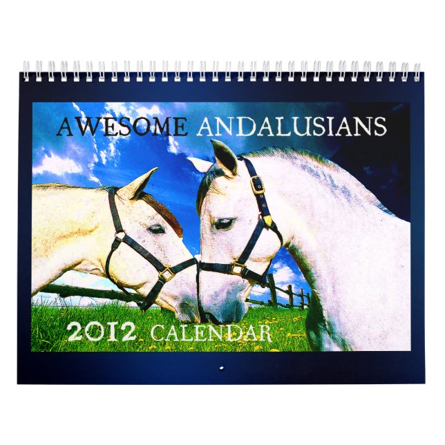 FANTASTISCHE ANDALUSIANS 2012 12-Monat Kalender (Titelbild)