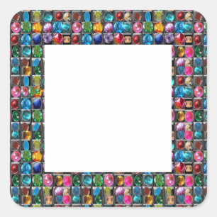 Fantastische Anmut: Quadratischer Aufkleber