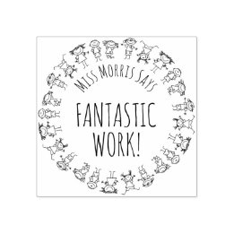 Fantastische Arbeit Personalisierter Lehrer Stempe Gummistempel