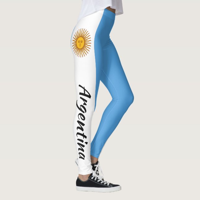 Fantastische Argentinien-Argentinier-Flagge Leggings (Rechts)