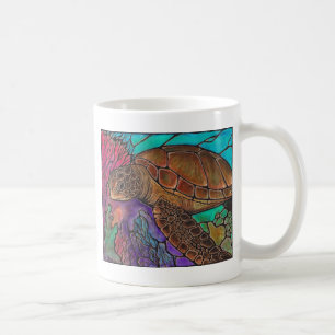 Fantastische Art des befleckten Glases der Tasse