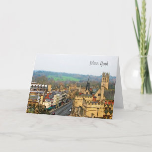 Fantastische Aussicht, Oxford, England, High Stree Karte