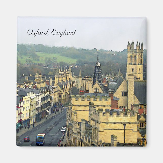 Fantastische Aussicht, Oxford, England, High Stree Magnet (Vorne)