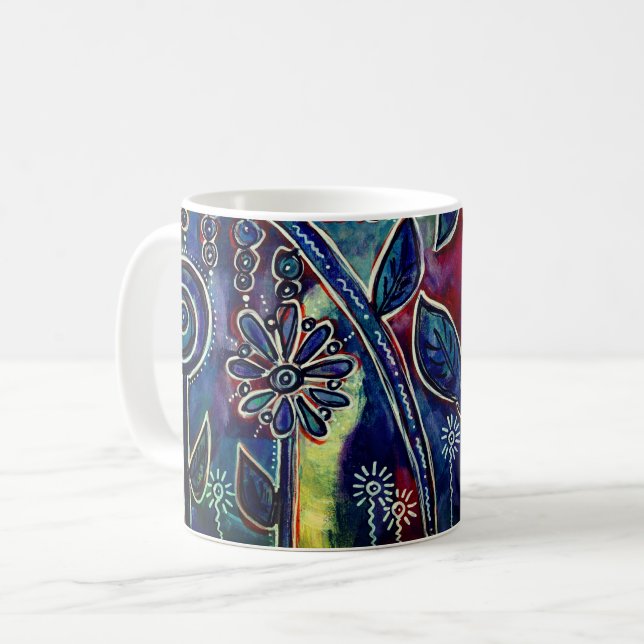 Fantastische Bergwelten Lotus Flower Garden Kaffeetasse (Vorderseite Links)