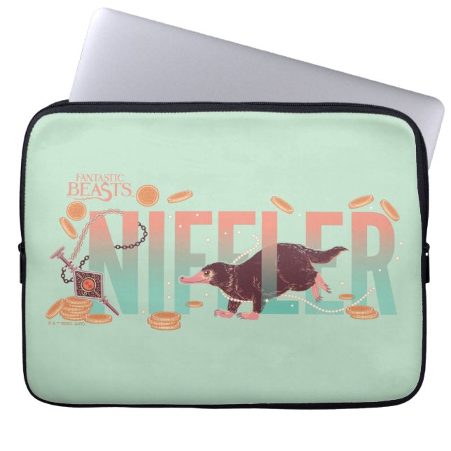 Fantastische Bestien Niffler Laptopschutzhülle (Vorderseite)