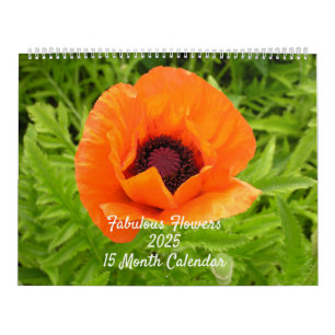 Fantastische Blume 15 Monatskalender Kalender