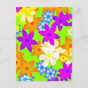 Fantastische Blume Postkarte