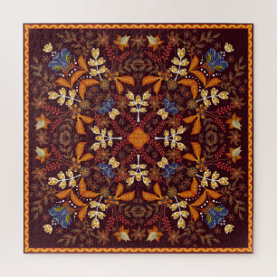Fantastische Blume: Vintage-Ornament-Design Puzzle