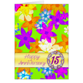 Fantastische Blume zum 15. Geburtstag für ein Paar