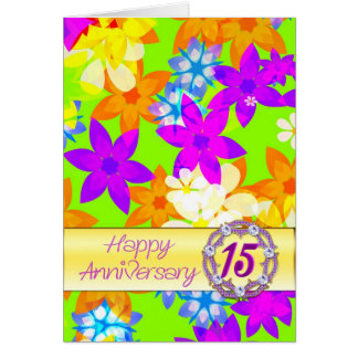 Fantastische Blume zum 15. Geburtstag für ein Paar