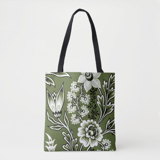Fantastische Blumen (Moosgrün) Fine Art (Vorderseite)