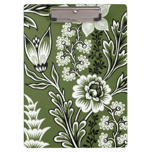 Fantastische Blumen (Olive) Fine Art Klemmbrett