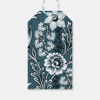 Fantastische Blumen (Schiefer-Türkis) Fine Art Geschenkanhänger