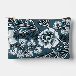 Fantastische Blumen (Schiefer-Türkis) Fine Art Zubehörtasche