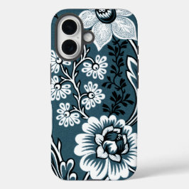 Fantastische Blumen (Slate Teal) Fine Art iPhone 16 Hülle