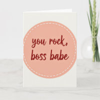 Fantastische Boss-Babe-Du-rockst-Karte