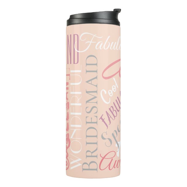 Fantastische Bridesmaid Personalisierte fantasievo Thermosbecher (Nach links gedreht)