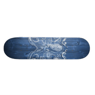 fantastische coole antike Effektweißkrake Skateboard