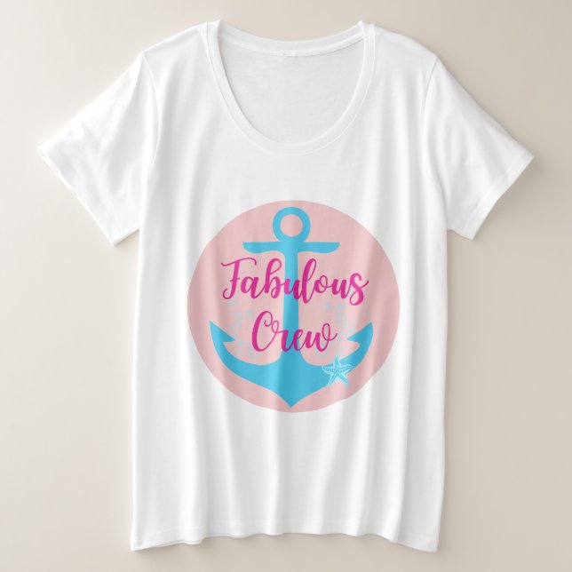 Fantastische Crew Große Größe T-Shirt (Design vorne)