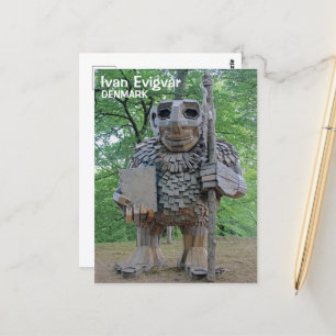 Fantastische dänische Troll-Ivan-Postkarte! Postkarte