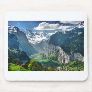 Fantastische die Schweiz-Alpen Mousepad