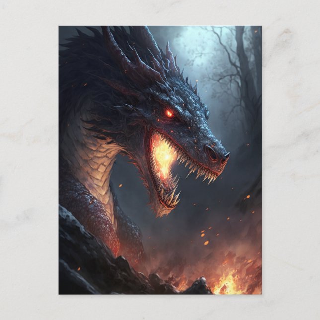 Fantastische Fantasie Kunst Postkarte (Vorderseite)