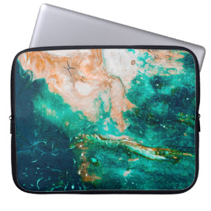 Fantastische Farbmuster und Farben abstrakt,b Laptopschutzhülle