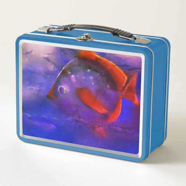 Fantastische Fischserie Metall Brotdose (Vorderseite)