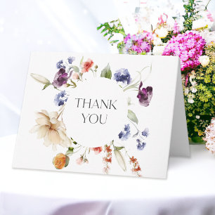 Fantastische Florale Elegante Dankeschön Dankeskarte