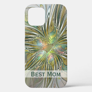 Fantastische Fraktal-Blume mit Goldener Mama Case-Mate iPhone Hülle