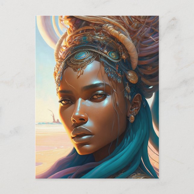 fantastische Frau Postkarte (Vorderseite)