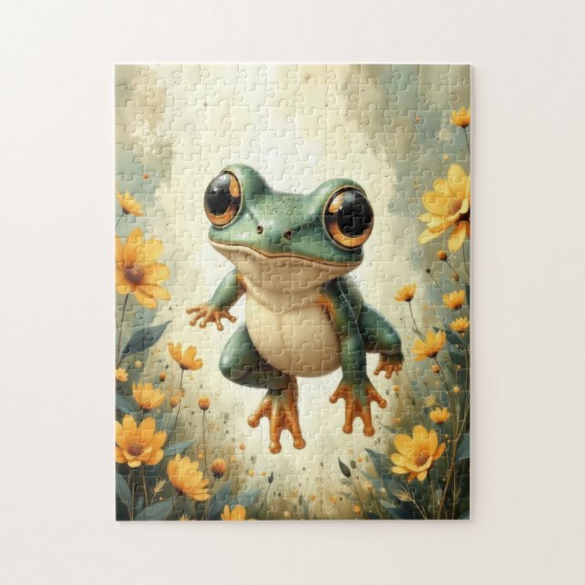 fantastische Froschkunst Puzzle (Vertikal)