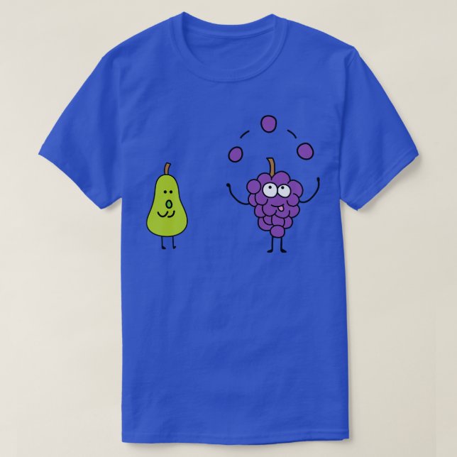 Fantastische Früchte Trauben mit Birne jummeln T-Shirt (Design vorne)