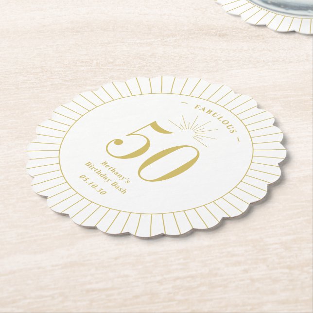 Fantastische Geburtstagsfeier Untersetzer (angewinkelt)