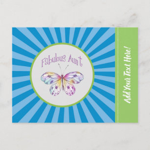 Fantastische Geschenkideen für Tante Schmetterling Postkarte
