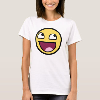 Fantastische Gesichts-Damen-Spitze T-Shirt