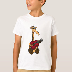 Fantastische Giraffe AF, die Gitarre spielt T-Shirt