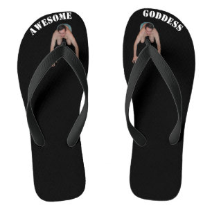 Fantastische Göttin drehen Reinfälle um (BREITE Flip Flops